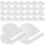 30Pcs Acrylic Heart Shaped Wine Markers Drink Tags 1