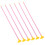 18Pcs Suction Cup Arrows Pink Plastic Kids Bow Toy for Safe Play 3