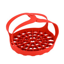 2Pcs Silicone Pressure Cooker Lifter With Handles Steamer Basket Rack