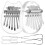 6 Pcs Mini Thumb Piano 8-Note Kalimba For Beginners 3