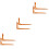 3 Pack Sewing Measure Tool Tailor Craft Circle Clear Orange 6
