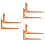 3 Pack Sewing Measure Tool Tailor Craft Circle Clear Orange 7