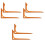 3 Pack Sewing Measure Tool Tailor Craft Circle Clear Orange 4