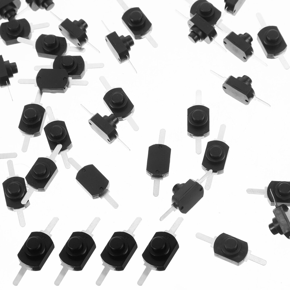 100 Pcs Mini Switch Latching Micro Push Button Switch Flashlight