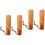 4 Pcs Smooth Wooden Shoehorns Shoe Lifting Tools 4