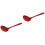 2Pcs Food Grade Silicone Colander Spoon Large Capacity Red 4