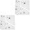 2 Sets Sewing Template Kit Products Supplies Crafting Template'S 3