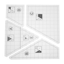 2 Sets Sewing Template Kit Products Supplies Crafting Template'S