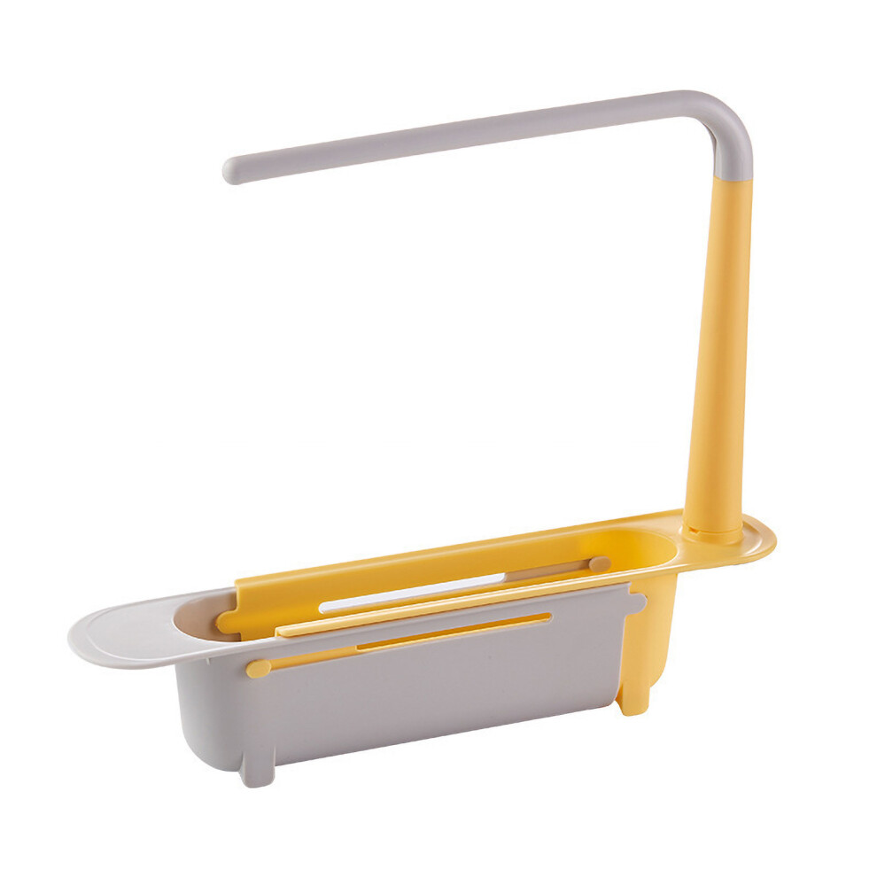 (Green) Kitchen Sink Rack Retractable Easy Clean Yellow-image-OPC-PKY5D7F-NEW