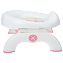 2Pcs Children Folding Toilet Rosy Compact Travel Potty Seat