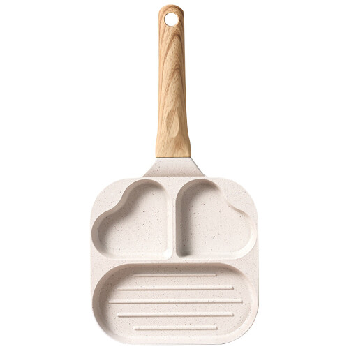 3Pcs Convenient Adorable Shaped Frying Pan Breakfast Egg Handle Pan