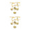 6 Pcs Valentine's Day Rotating Tea Light Candle Holder For Party Decor 7