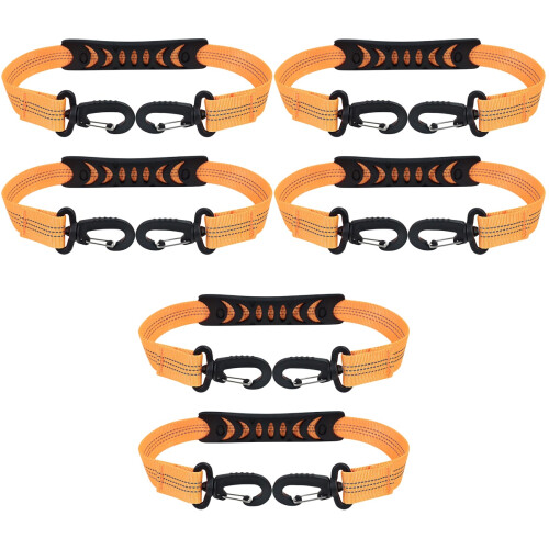 6Pièces Attache Robuste Nylon Orange Pour Chaussures De Skating 2
