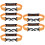 6Pièces Attache Robuste Nylon Orange Pour Chaussures De Skating 7