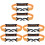 6Pièces Attache Robuste Nylon Orange Pour Chaussures De Skating 2