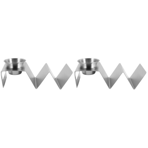 2pcs Display Stand Roll Stainless Steel Taco Rack Holder Taco Holder 1