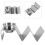2pcs Display Stand Roll Stainless Steel Taco Rack Holder Taco Holder 10