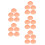 25Pcs Plastic Covers Red Dustproof Protection for Home Use 4