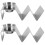 2pcs Display Stand Roll Stainless Steel Taco Rack Holder Taco Holder 5