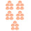 25Pcs Plastic Covers Red Dustproof Protection for Home Use 10