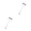 2Pièces Chat Élastique Anti-Noeuds ABS 8