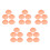25Pcs Plastic Covers Red Dustproof Protection for Home Use 9