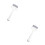 2Pièces Chat Élastique Anti-Noeuds ABS 4