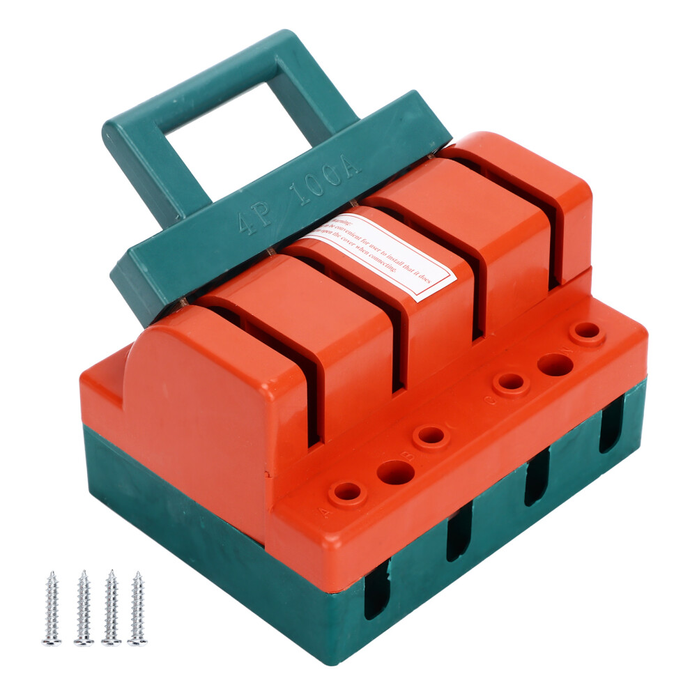 4P 100A Ac 380V Single Throw Terminal Knife Switch For Power 685922834324