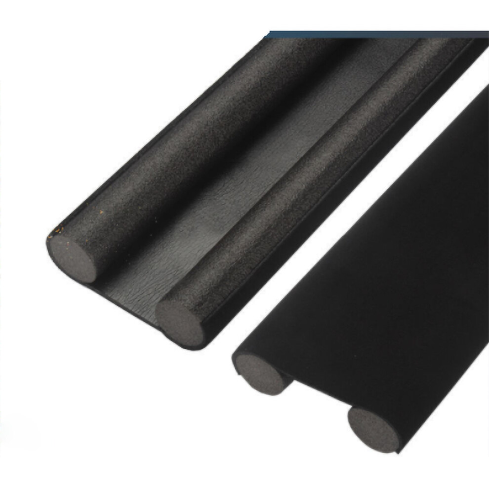 (Gray) Eva Door Draft Stopper Soundproof Sealing Strip Weatherproof Black 685922834225