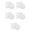 5Sets Durable Eva Foam Braided Cord Weaving Disk for Craft and DIY Use 6