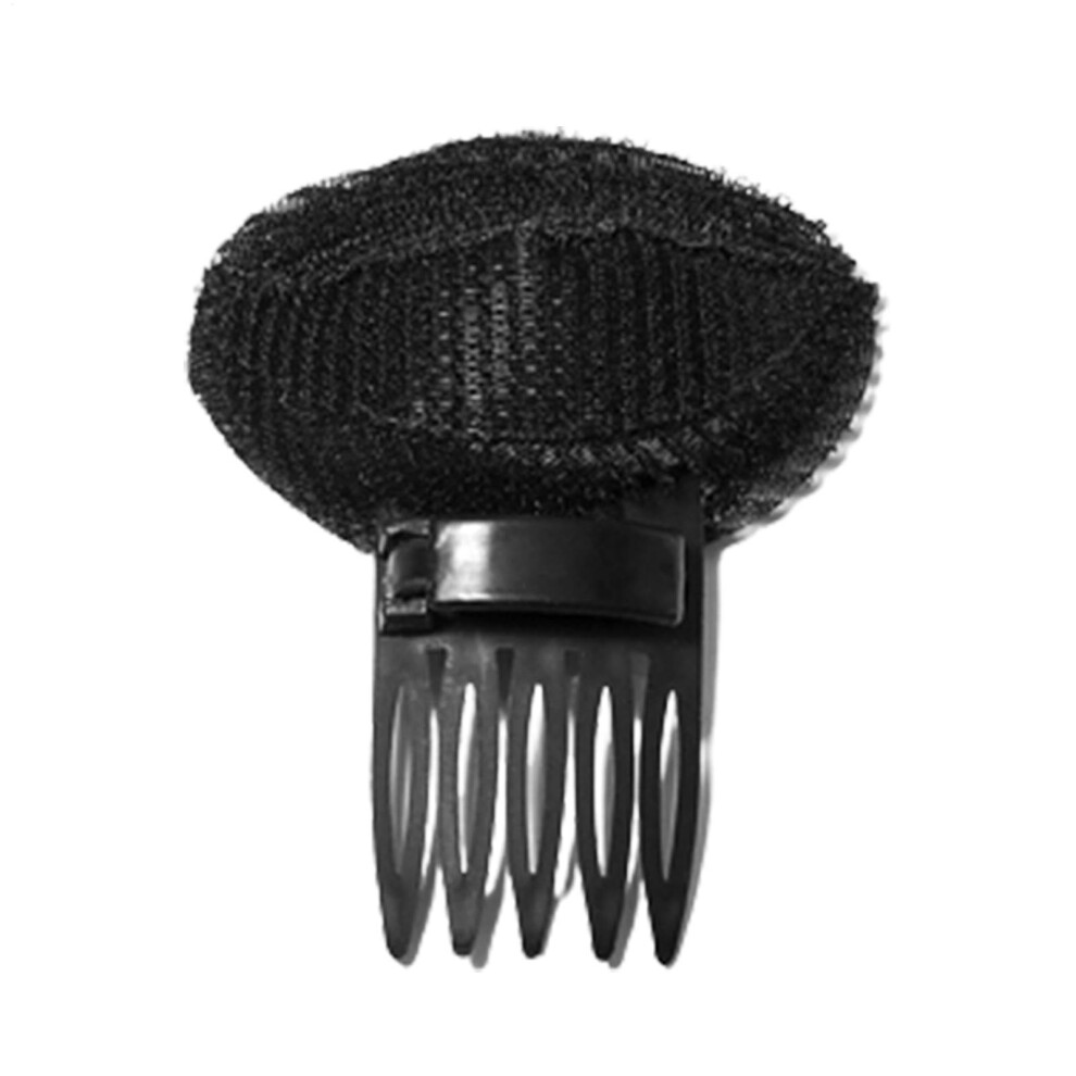 Unisex Black Hair Bump Up Combs For Women, Sponge Volume Inserts, Self-Grip Hair Clips, Invisible Natural Bump Up For Bun Crown