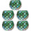 5Pcs Candle Tea Light Holder Mosaic Glass Home Decor 6