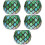 5Pcs Candle Tea Light Holder Mosaic Glass Home Decor 7