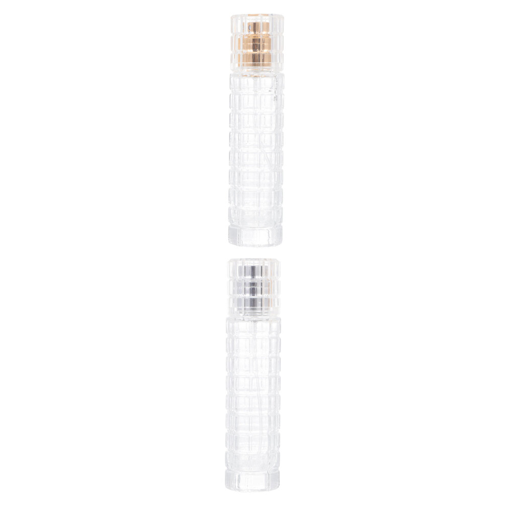 Aboofan 2Pcs Portable Spray Bottles Refillable Transparent Perfume Containers