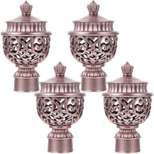 8Stk Roségold Vorhangstab Abschlüsse Kunststoff