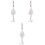 3pcs Fish Hook Titanium Steel Accessories Charm 3
