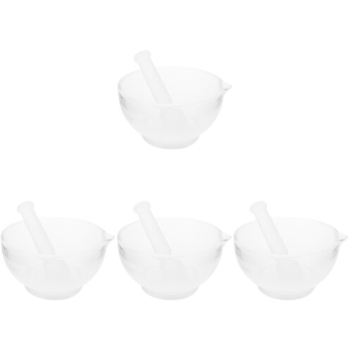 4 Sets Garlic Mortar And Pestle For Grinding Spices Kitchen Use 1