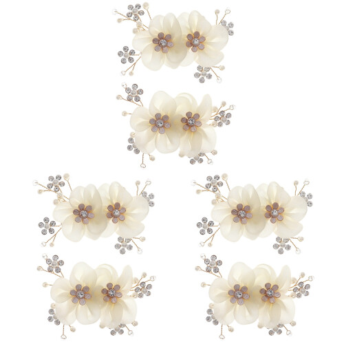 6 Pcs Shoe Clips For Wedding Bridal Flower Decorations 1