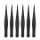 12Pièces Beauté Métal Noir Ongles Finesse 1
