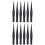 12Pièces Beauté Métal Noir Ongles Finesse 5