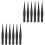 12Pièces Beauté Métal Noir Ongles Finesse 3