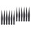 12Pièces Beauté Métal Noir Ongles Finesse 4