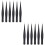 12Pièces Beauté Métal Noir Ongles Finesse 6