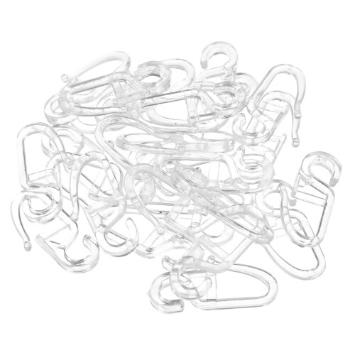 100 Pcs Bed Curtain Hook Hanging Sliding Hooks For Home