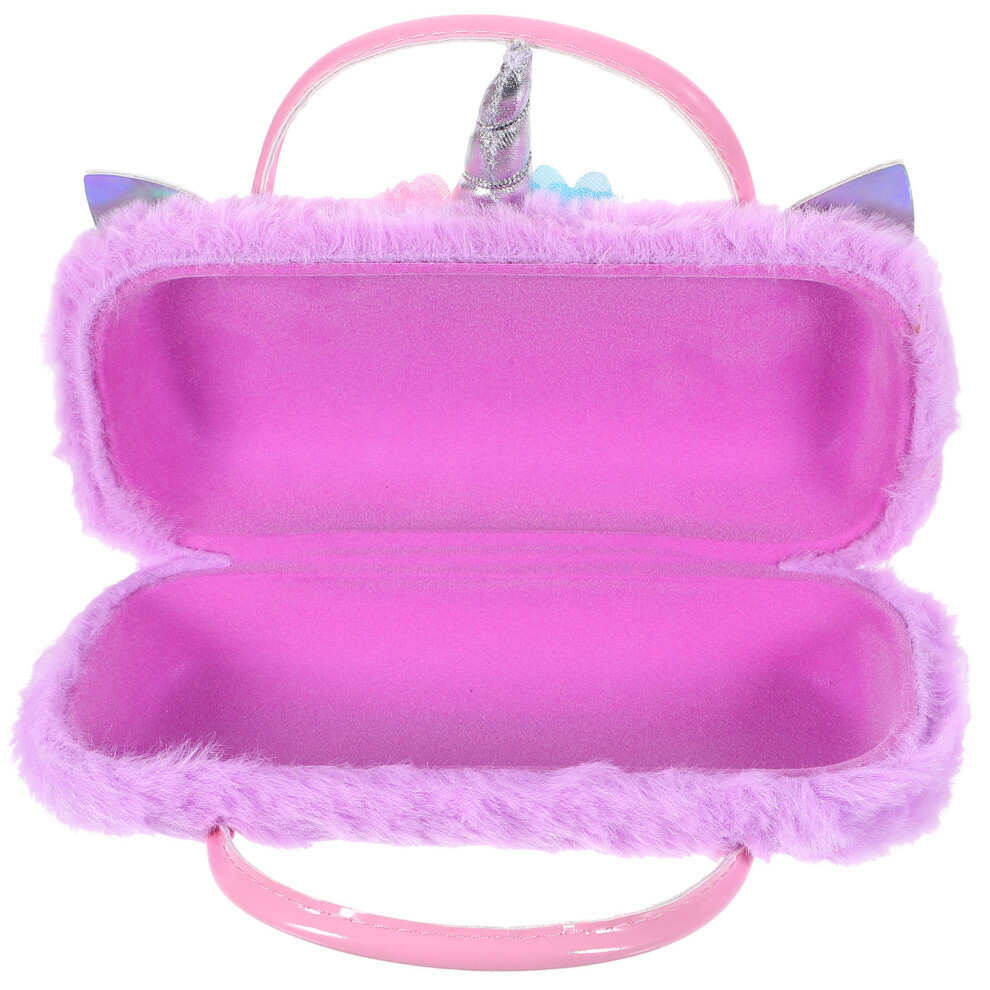 Aboofan 4Pcs Unicorn Glasses Case Portable Storage Bag Cartoon Pouch