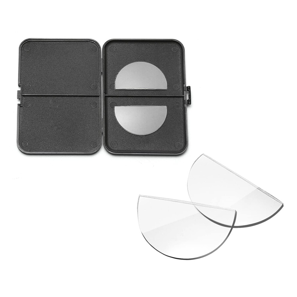 Stick-On Bifocal Lenses Adhesive Reading Lenses For Sunglasses Sport Glasses Ski Goggles No Water Needed Clear 1.75X