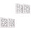 2 Pieces White Pane Wall Mirror Posters Mirrors Retro Decor 5