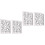 2 Pieces White Pane Wall Mirror Posters Mirrors Retro Decor 6