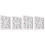 2 Pieces White Pane Wall Mirror Posters Mirrors Retro Decor 4
