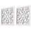 2 Pieces White Pane Wall Mirror Posters Mirrors Retro Decor 1